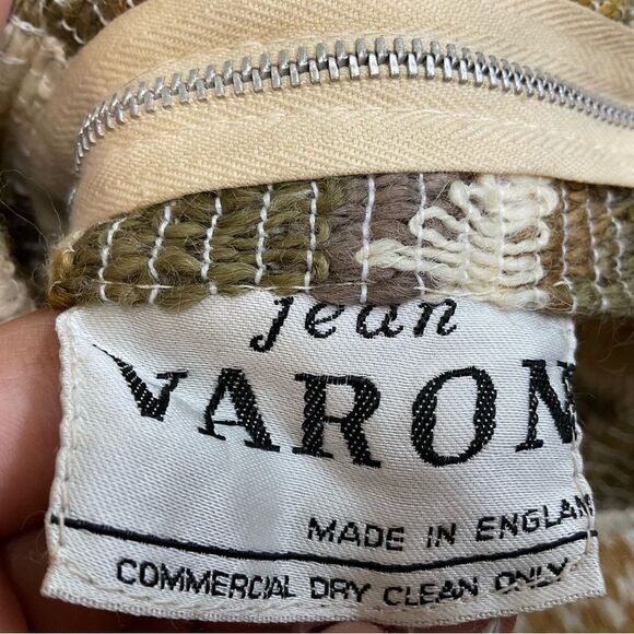 Rare Jean Varon vintage 1970’s ombre geometric wool knit boho maxi dress S - Picture 15 of 16